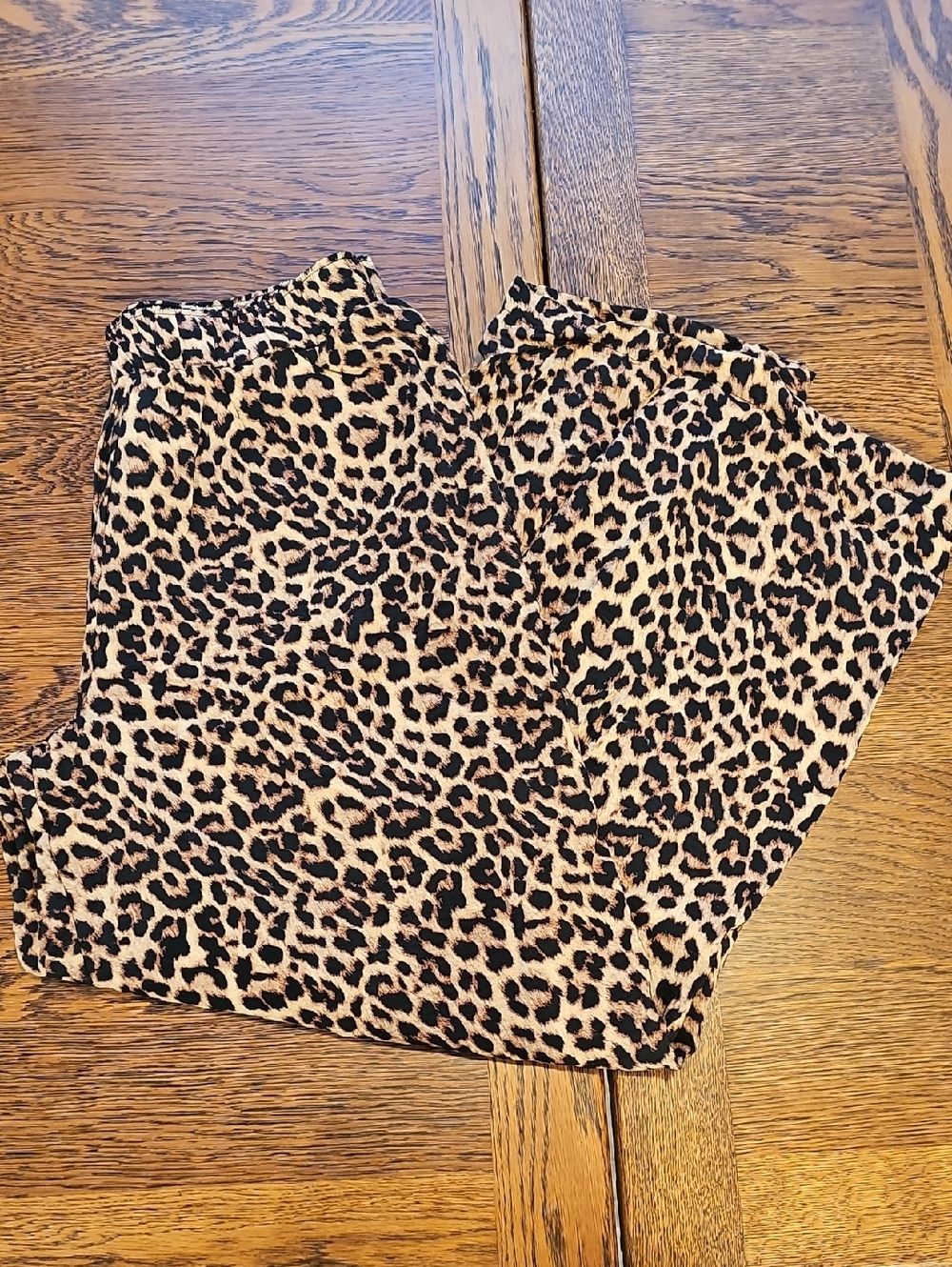 torrid Leopard-Print Wide Leg Pants - Black and Tan